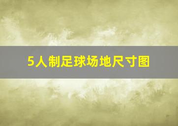 5人制足球场地尺寸图