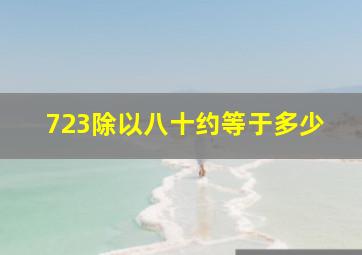 723除以八十约等于多少