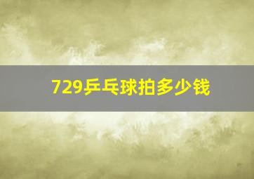 729乒乓球拍多少钱