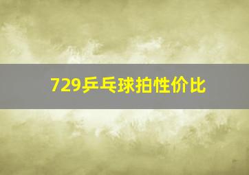 729乒乓球拍性价比