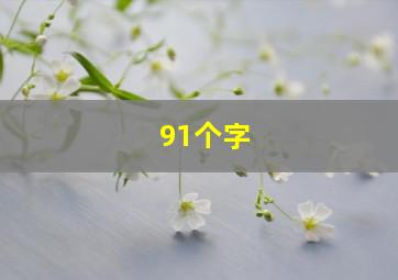 91个字