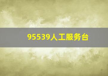 95539人工服务台