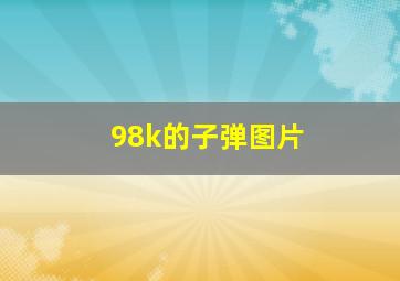 98k的子弹图片