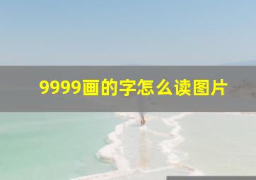 9999画的字怎么读图片