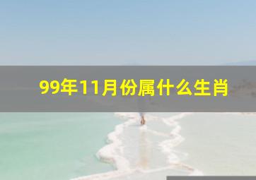 99年11月份属什么生肖