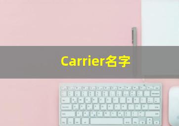 Carrier名字