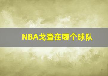 NBA戈登在哪个球队