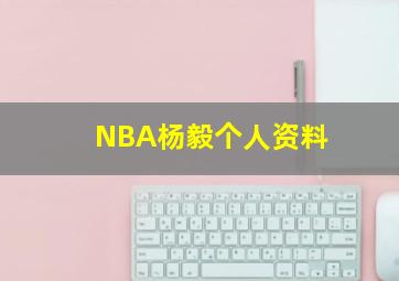 NBA杨毅个人资料