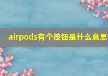 airpods有个按钮是什么意思