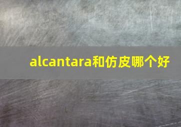 alcantara和仿皮哪个好