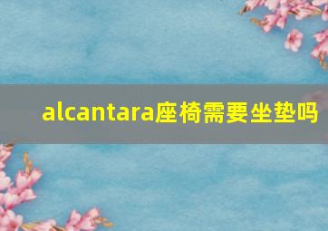 alcantara座椅需要坐垫吗