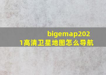 bigemap2021高清卫星地图怎么导航