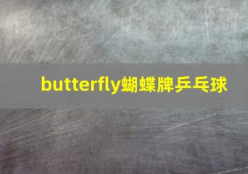 butterfly蝴蝶牌乒乓球