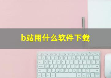 b站用什么软件下载