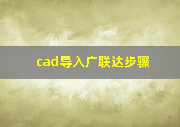 cad导入广联达步骤