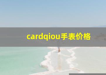 cardqiou手表价格