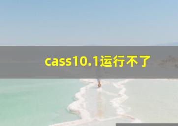 cass10.1运行不了