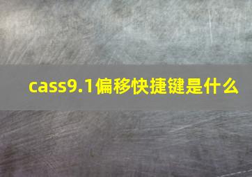 cass9.1偏移快捷键是什么