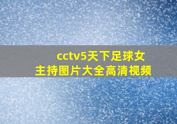 cctv5天下足球女主持图片大全高清视频