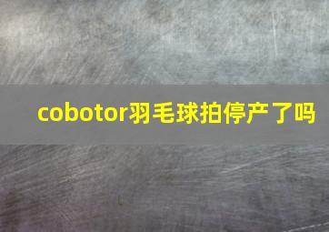 cobotor羽毛球拍停产了吗