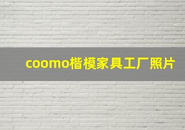 coomo楷模家具工厂照片