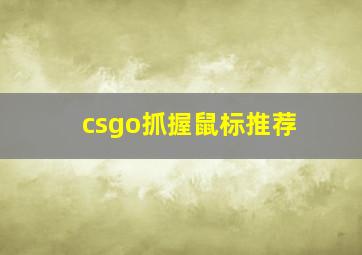 csgo抓握鼠标推荐