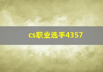 cs职业选手4357