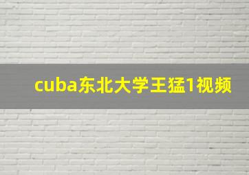 cuba东北大学王猛1视频