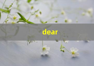 dear