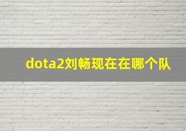 dota2刘畅现在在哪个队