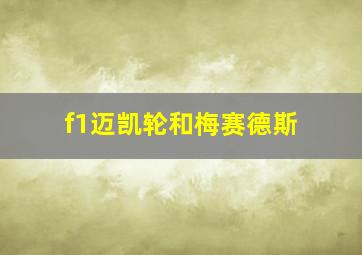 f1迈凯轮和梅赛德斯