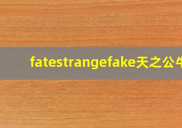 fatestrangefake天之公牛