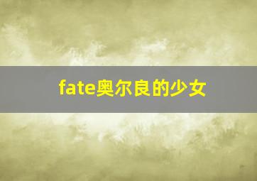 fate奥尔良的少女