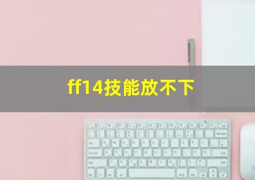 ff14技能放不下