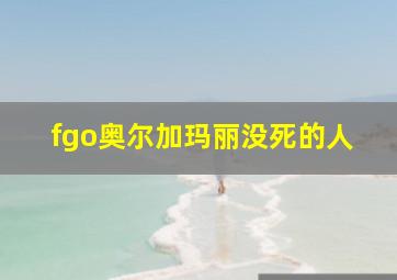 fgo奥尔加玛丽没死的人