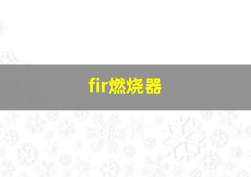 fir燃烧器