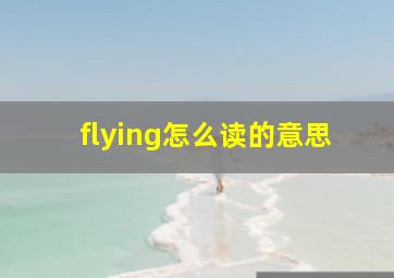 flying怎么读的意思