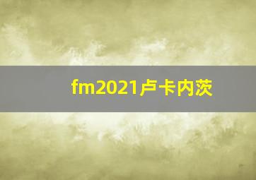 fm2021卢卡内茨