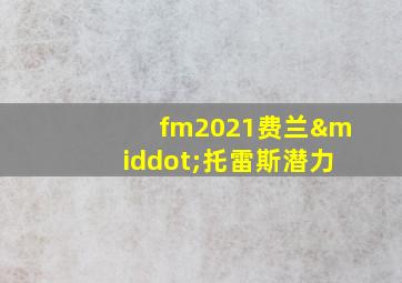 fm2021费兰·托雷斯潜力