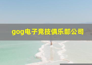 gog电子竞技俱乐部公司