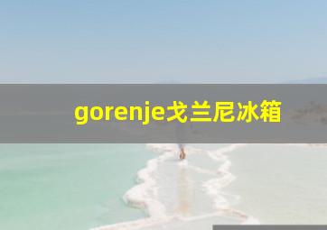 gorenje戈兰尼冰箱