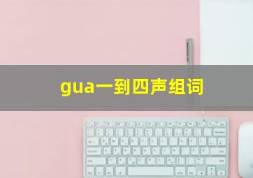 gua一到四声组词