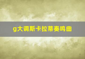 g大调斯卡拉蒂奏鸣曲