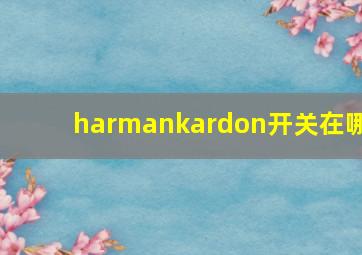 harmankardon开关在哪