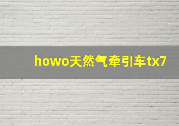 howo天然气牵引车tx7