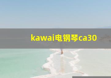 kawai电钢琴ca30