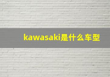 kawasaki是什么车型