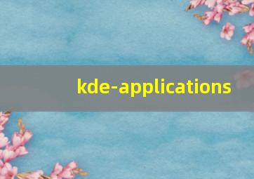 kde-applications