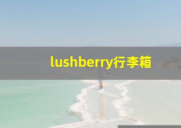 lushberry行李箱