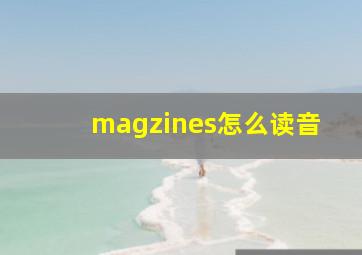 magzines怎么读音